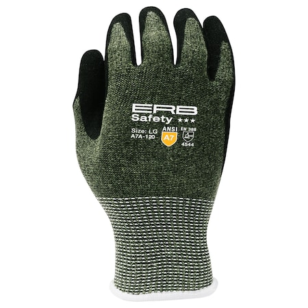 A7A-120 Republic ANSI Cut Level A7 HPPE Gloves, Nitrile Coated, SM, PR